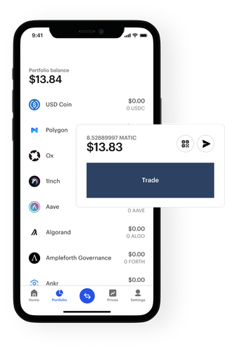 écran de configuration du compte et d’intégration à la plateforme de trading Rosée Investie